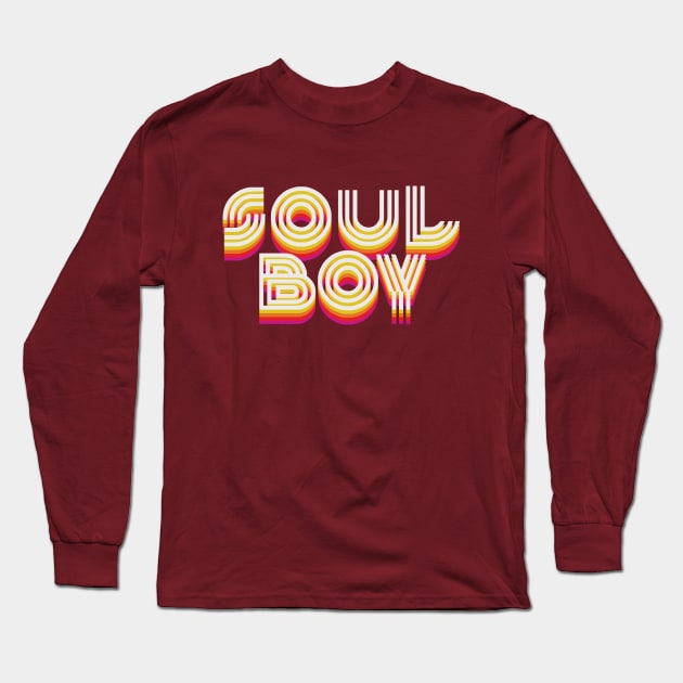 Soul Boy soul music Long Sleeve T-Shirt by retropetrol